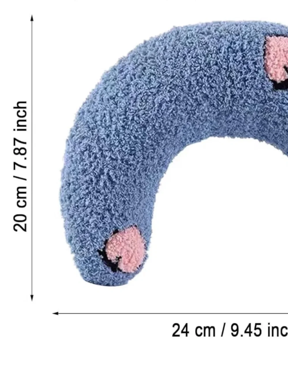 BRAND NEW! Plush White Small Pet Pillow with Pink Cherries
